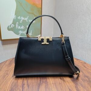 Tory Burch Eleanor Satchel Shoulder Bag Black